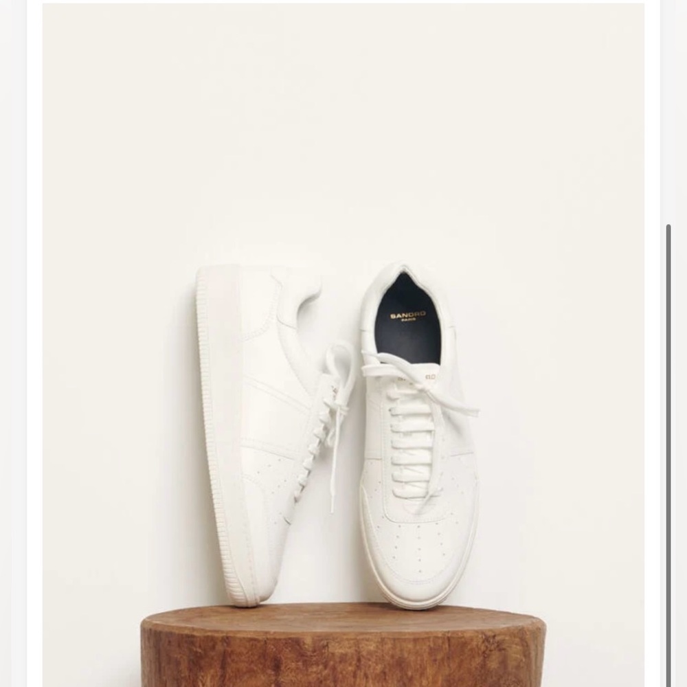 Plain leather sneakers size 44